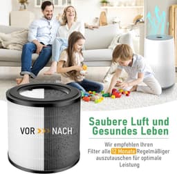 HEPA-vervangingsfilters voor Philips 800-serie luchtreinigers, inclusief modellen AC0830/10, AC0820/30, AC0820/10 en AC0819/10. Bevat H13 True HEPA-filter en nylonvoorfilter. Vervangingsfilters voor FY0194/30 en FY0293/30, 2 stuks. — thumbnail 8