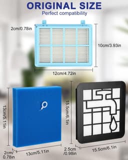 3 stuks stofzuigerfilters voor Philips PowerPro Compact, Active, City & Power Cyclone, reservefilterset voor Philips FC8010/01 FC9334, FC9550, FC9555, FC9556, vloerstofzuiger FC9331/09 FC9332/09 — thumbnail 5