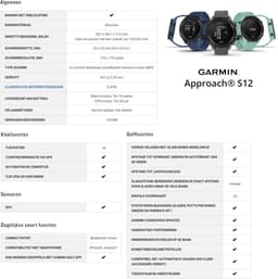 Garmin Approach S12 - Golfhorloge met GPS - Sporthorloge - Grijs — thumbnail 8