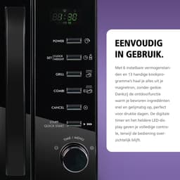 Brabantia BBEK1145DG Magnetron met Grillfunctie - Vrijstaand - 13 automatische kookprogramma's — thumbnail 9