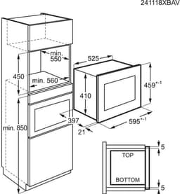 AEG TB6SM261FB - 6000 Serie - Inbouwmagnetron - 900 W - Zwart — thumbnail 2