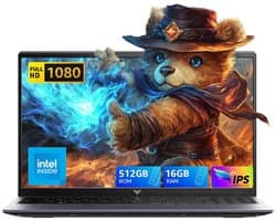 Acemagic Laptop - 15,6 inch 12e generatie Intel N95 processor tot 3,4 GHz - 16GB DDR4 RAM 512 GB SSD Windows 11 - WiFi 5 - BT5.0 Notebook - Grijs