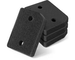 4 stuks -Droger Filter Sponsfilter -Filter spons filter filter pad voor stomerijmachine -210x158x32mm -Geschikt voor Miele T1 9164761 -Geschikt voor Miele wasdrogers Warmtepompdrogers -Vervangend sponsfilter -zwart