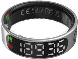 WizBay Premium Select® Smart Ring LED Dark Grey Zilver - Maat 9 - Hartslag Slaap Zuurstof - Gesture - Multi Sport Modi — thumbnail 13