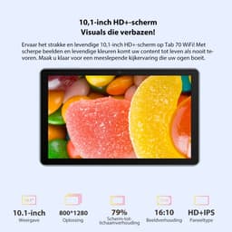 Blackview Tab 70 WiFi - Tablet - WIFI 6 - 64GB - 10.1 inch - Android 14 - 6580mAh - Grijs — thumbnail 8