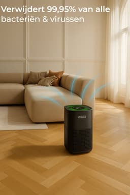 Luchtreiniger / Air Purifier met APP en 2x HEPA 13 filter + koolstoffilter - Werkt tegen huisstofmijt, hooikoorts, allergie, stof, - 210 m³/u - Zedar L600 — thumbnail 11