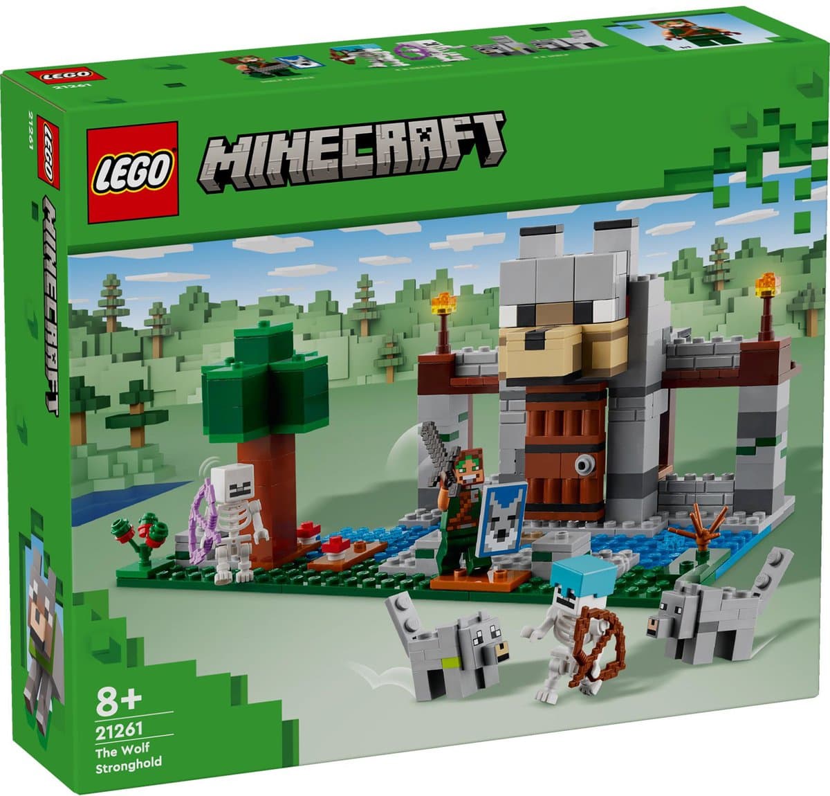LEGO Minecraft® De wolvenburcht speelset met fort 21261 — afbeelding 1