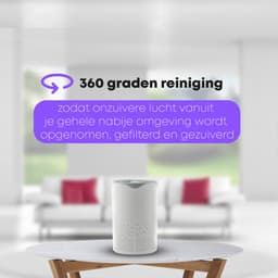 Luchtreiniger - Air Purifier - Mini Luchtreiniger met Ionisator / Actieve Koolstof - Vervangbaar HEPA Filter - UV lamp — thumbnail 10