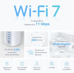 TP-Link Deco BE65 - Mesh WiFi - WiFi Versterker - WiFi 7 - 9300 Mbps - 3-Pack — thumbnail 13