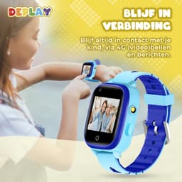 DEPLAY 4G KidsWatch Hero - GPS Horloge Kind - Smartwatch Kinderen - Kinderhorloge - Smartwatch Kind - Kinder Smartwatch - Blauw — thumbnail 9
