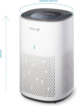 Clean Air Optima® CA-507 Smart + CA-505 Smart - Intelligente HEPA Ionisator Luchtreinigers - 360° Airflow - Extreem stil met sleepmode! <10dB(A)! — thumbnail 5