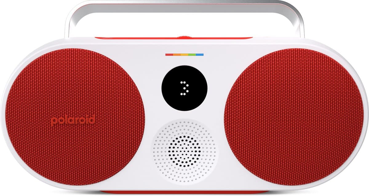 Polaroid P3 Music Player - Rood & Wit - Draadloze Bluetooth Speaker — afbeelding 1