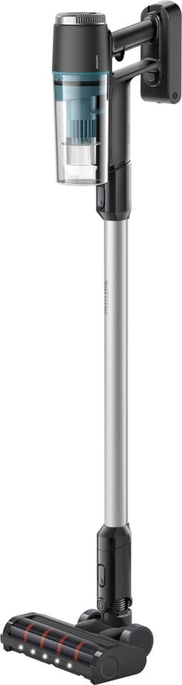 Philips Steelstofzuiger Met Dweilfunctie XC3133/01 - Draadloos - Zuigmond met LED verlichting - Zonder Zak - Handstofzuiger - Alle Vloertypen - Matzwart — thumbnail 9