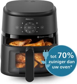 Philips 2000 Series Airfryer - NA220/00 - Kijkvenster - RapidAir - 4.2L - Tot 4 Personen - Zwart — thumbnail 4