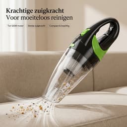 Kruimeldief Snoerloos - Handstofzuiger Draadloos - Kruimelzuiger met 4 Opzetstukken - Kleine Stofzuiger voor Auto en Thuis — thumbnail 6