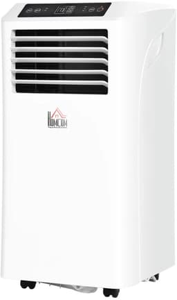 3-in-1 Mobiele Airco - Draagbare Airconditioner - 3-in-1 Koelen, Ontvochtiger & Ventilator - 9000 BTU - voor 12-28 m² - met Afstandsbediening & 24-uurs Timer - Wit — thumbnail 3