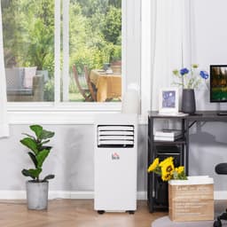 Mobiele Airconditioner 3-in-1 – Koelen, Ontvochtigen & Ventileren – 24h Timer, 2 Snelheden – 30,5 x 32,8 x 67,8 cm / 12,0 x 12,9 x 26,7 inch – Wit — thumbnail 7
