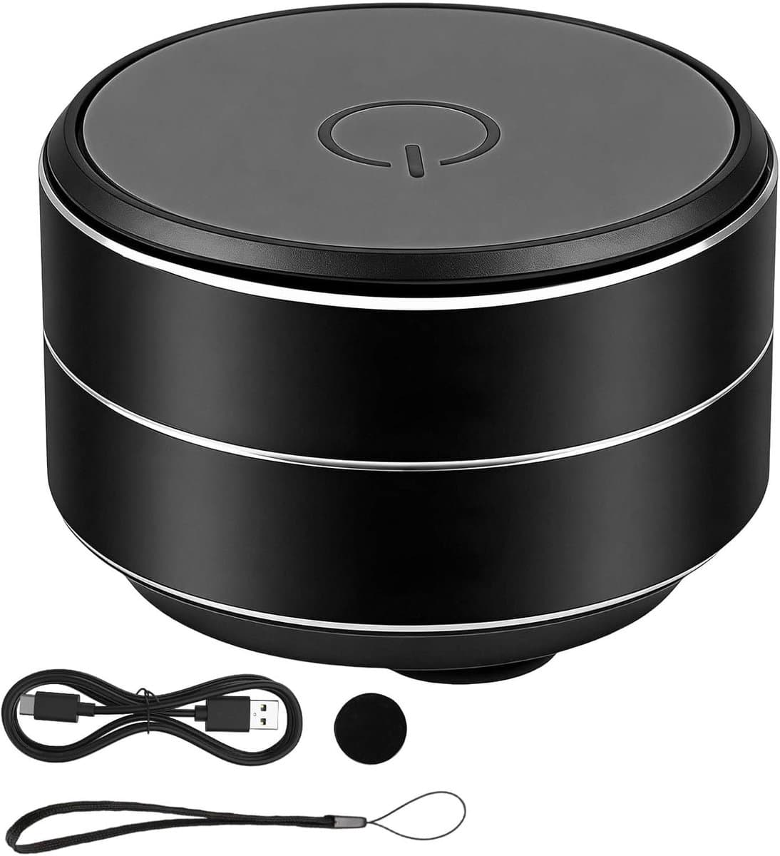 Mini Bluetooth-luidspreker Magnetisch met RGB-licht, draagbare waterdichte luidspreker, Bluetooth 5.3, 7 uur speeltijd, TWS-stereo, TF-kaart, handsfree, telefoonhouder, zwart — afbeelding 1
