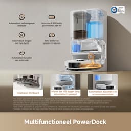 Dreame L10s Ultra Gen 3 Set – Robotstofzuiger met Dweil - 25.000 Pa Zuigkracht - Automatische Leeg- & Zelfreinigende Dweilfunctie - Custom Clean™ Technologie - Slimme zijborstels — thumbnail 12