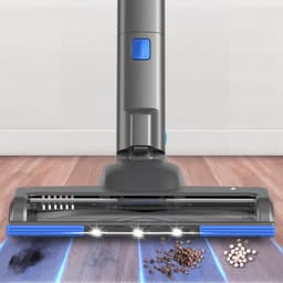 Auronic Steelstofzuiger Draadloos 350W - Draadloze Stofzuiger - HEPA Filter - Zelfstaand - Extra Accu - Op Accu - Zonder Zak - Kruimeldief - Vacuum Cleaner - Grijs/Blauw — thumbnail 6