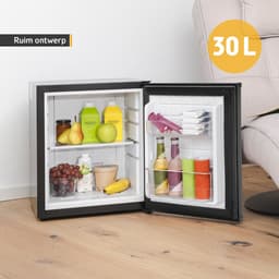 TZS First Austria Mini koelkast - Minibar - 30 liter - Vrijstaand - Volledig stil 22dB - Zwart — thumbnail 4