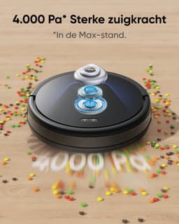eufy G50 Hybride Robotstofzuiger met 4.000 Pa Sterke Zuigkracht, Dynamische Navigatie, Proontwarrende Kam, Rolborstel, Dweilpad voor Lichte Oppervlakte Reiniging, Ideaal voor Huisdierhaar, Harde Vloeren, Tapijt — thumbnail 3