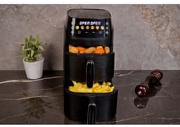 Nexxt Double Stack Airfryer – 2x 2.5L – Compact & Ruimtebesparend – 2 Gerechten Tegelijk – Ideaal voor Kleine Keukens — thumbnail 7