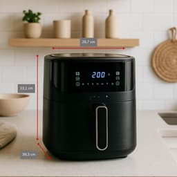 Core® Airfryer xl - Airfryer xxl - Heteluchtfriteuse - Zwart- 39cm x 29cm x 34cm — thumbnail 3