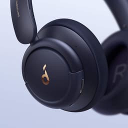 Soundcore Q30 by Anker Bluetooth-hoofdtelefoon, hybride actieve geluidsisolatie, individuele modi, Hi-Res geluid, EQ in app, 40h batterij, comfortabele grip, verbinding van 2 apparaten (blauw) — thumbnail 4