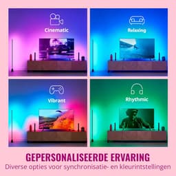 HDMI Sync Box - TV Verlichting - Entertainment Starter - Synchroniseert met Beeld - 55-65 Inch TV - Zwart — thumbnail 3
