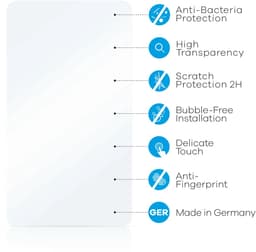 upscreen - Screenprotector voor Philips Airfryer HD9880/90 - Folie Beschermfolie transparant antibacterieel — thumbnail 2