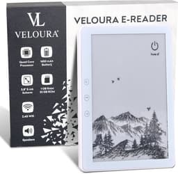 Veloura ereader - e reader met Hoesje voor E books - 32GB E-Readers - E-reader Nederlandstalig - Online luisterboeken & audio — thumbnail 1