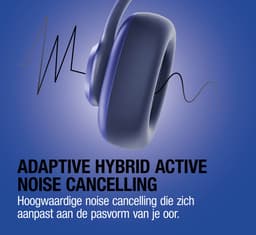 Fresh 'n Rebel Clam Ace 2 – Draadloze Bluetooth Koptelefoon met Active Noise Cancelling – 100+ uur Speeltijd - Met volume wiel - True Blue — thumbnail 5
