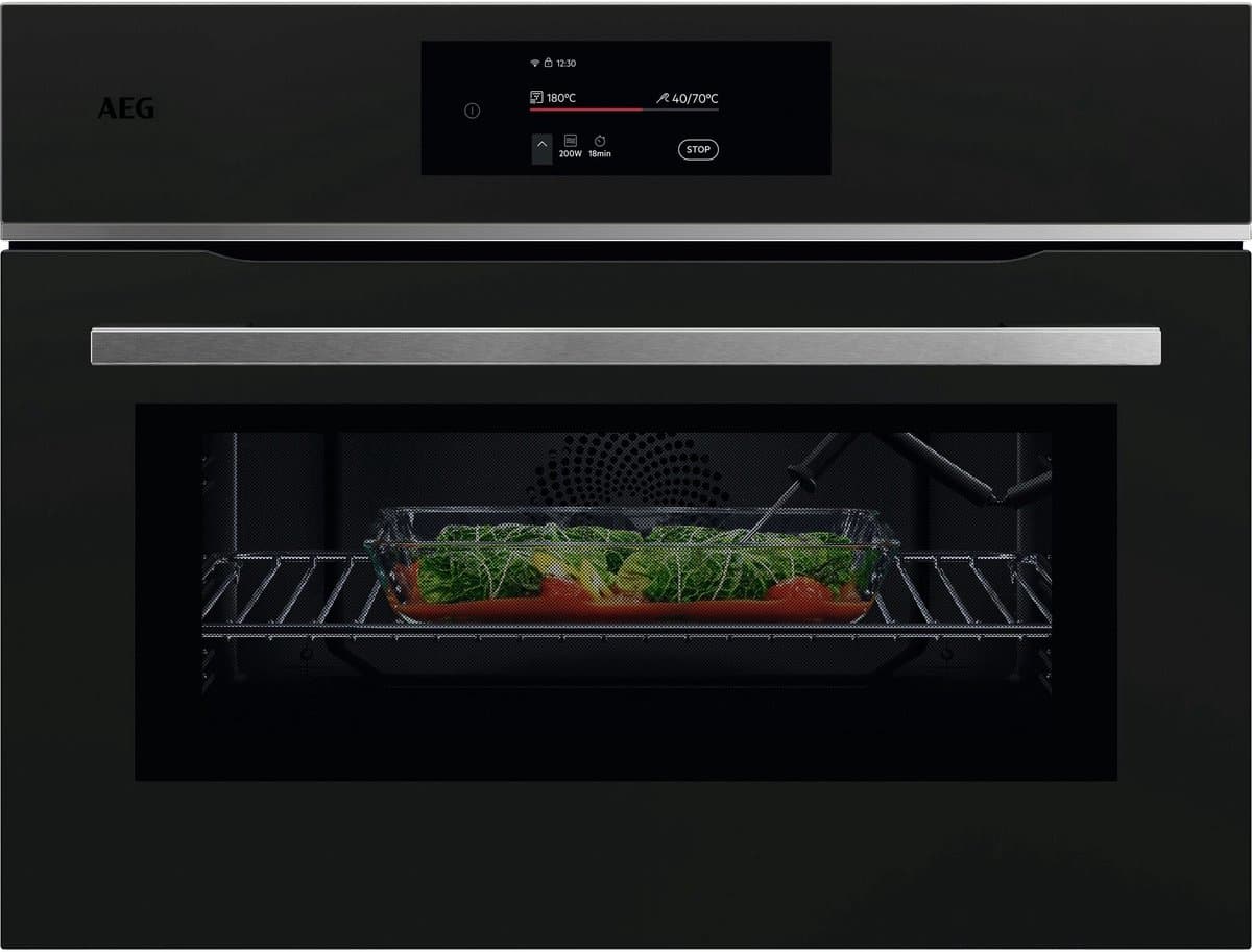 AEG TK8NK721T - Series 8000 - Inbouwoven met magnetron - 44 l - 3000 W - Zwart — afbeelding 1