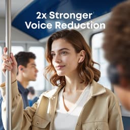 soundcore Liberty 5 by Anker, draadloze oordoppen met noise-cancelling, 2x sterkere stemonderdrukking, realtime adaptieve noise canceling, snelladen, Dolby Audio, heldere gesprekken met 6 microfoons en AI, lange batterijduur — thumbnail 2