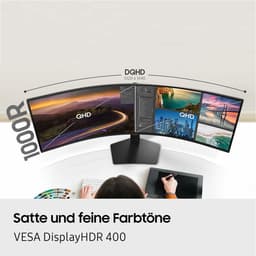 Samsung ViewFinity S9 S95UF S49F950UAU - 49 inch Dual QHD Ultrawide Monitor - 120hz - USB-C 90w - KVM - Verstelbaar — thumbnail 8
