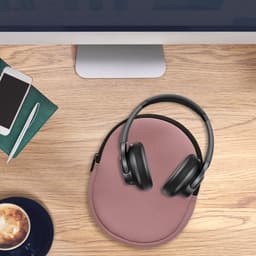 kwmobile hoes geschikt voor Anker Soundcore Q20i - 20 x 16 cm - Beschermhoes voor headset in donkerroze - Van neopreen — thumbnail 4