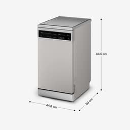 Klarstein Vaatwasser Verosteel 45 cm - vrijstaand, 10 couverts, 9 programma's, stil 42 dB, energieklasse B, AquaStop, kinderslot, zilver - Vaatwasmachine - voor Keuken - Energiezuinig - RVS - Dishwasher - Afwasmachine — thumbnail 5