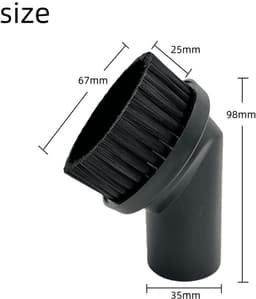 Stofzuiger Borstel - 2 stuks - Meubelborstel - Ronde kwast - 35 mm Diameter - Geschikt voor Philips, AEG, Bosch, Siemens, Miele, Panasonic, Rowenta - Universele Borstel Accessoires Stofzuiger - Voor de Meeste Stofzuigers — thumbnail 6