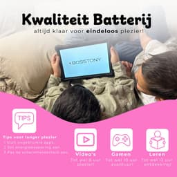 Bosstony Snelle Kids Tablet 10 inch - Ouderlijk Toezicht - 6000mAh Batterij - Android 13 - Incl Beschermpakket - Kindertablet vanaf 3 jaar — thumbnail 4