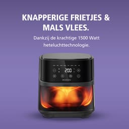 Brabantia Airfryer XL - 4 liter - Digitaal Touchscreen - 8 Kookprogramma's - Tot 4 Personen - PFAS-Vrij - 80ºC tot 200ºC - 1700 Watt - BBEK1134 — thumbnail 12