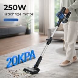 MYBOT E6 Advanced - Steelstofzuiger met Dweilfunctie - 250W - 20Kpa - 3 Zuigniveaus - Vacuum Cleaner - Steelstofzuiger Draadloos - Zonder Zak - Op Accu — thumbnail 4