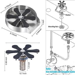 Glazen spoelmachine voor gootsteen - Automatische beker- en glasreiniger — thumbnail 5
