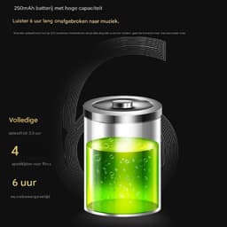 longziming -Draadloze Hoofdtelefoon - Bluetooth Headphones - Hifi-Stereogeluid Met Noise Cancelling - 1 - Zweetbestendig - Zwart — thumbnail 7