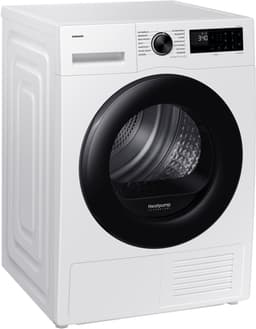 Samsung DV90DG52A0AE, Vrijstaand, Voorlader, Warmtepomp, Wit, Draaiknop, Glazen deur — thumbnail 5