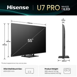 Hisense 55U79Q PRO - 55 inch - 4K MiniLED - 2025 - Smart TV — thumbnail 7