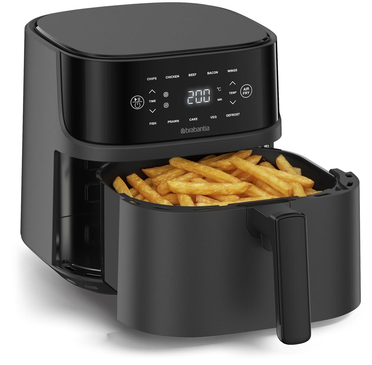 Brabantia Airfryer XXL - 5.7 liter - Digitaal Touchscreen - 10 Kookprogramma's - Tot 5 Personen - PFAS-Vrij - 80ºC tot 200ºC - 1700 Watt - BBEK1136 — afbeelding 1