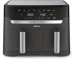 Tefal Easy Fry Dual XXL & Grill EY905B - Dubbele Airfryer - 8.3L - Dubbele Mand - Grillfunctie - XXL Capaciteit