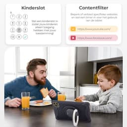 ATouch Combipakket - Kindertablet Tab 10 Plus + Kinderkoptelefoon - 64GB+64SD - Vanaf 3 jaar - Zwart — thumbnail 3