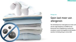 Hisense 3S Serie DH3S902BB3 - Zwarte Wasdroger met Energielabel C - Warmtepompdroger - 9kg - ConnectLife - Trommelverlichting - AutoDry - Quick Dry - Allergy Care — thumbnail 10